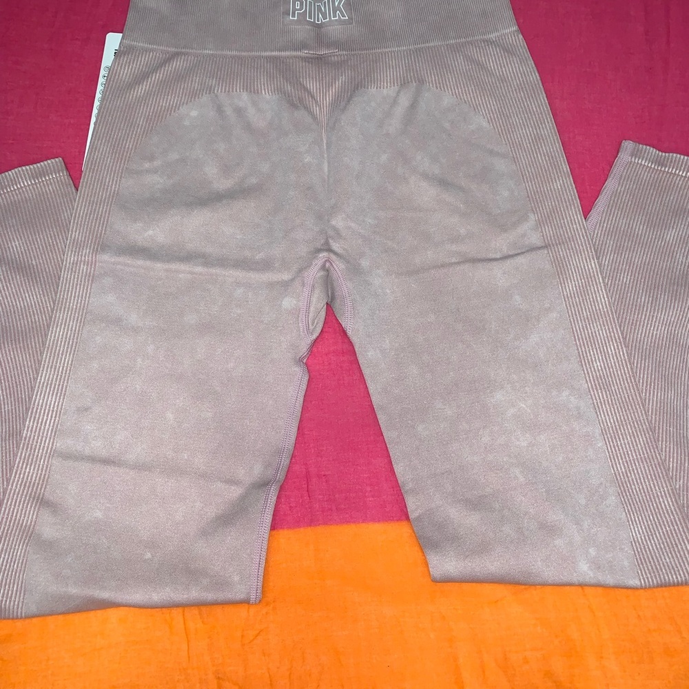 Pink Victoria secret seamless Leggings L